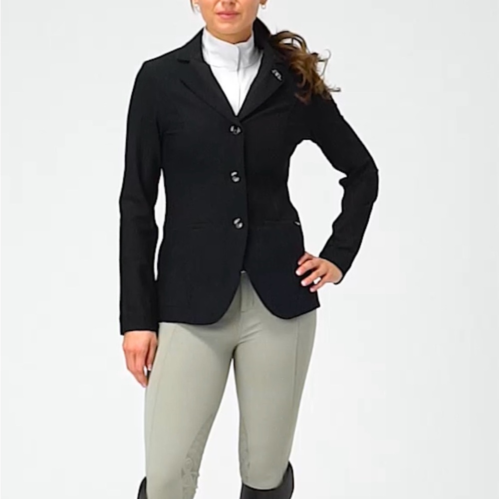 AA Platinum Motionlight show jacket equestrian sz XXS  Black